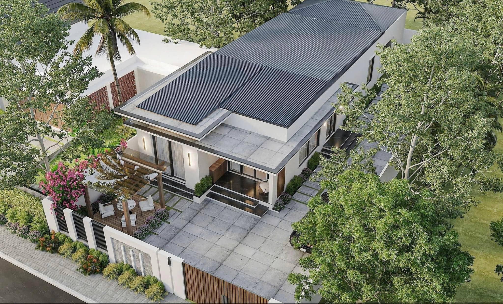 Nhà cấp 4 mái sân vườn - 16