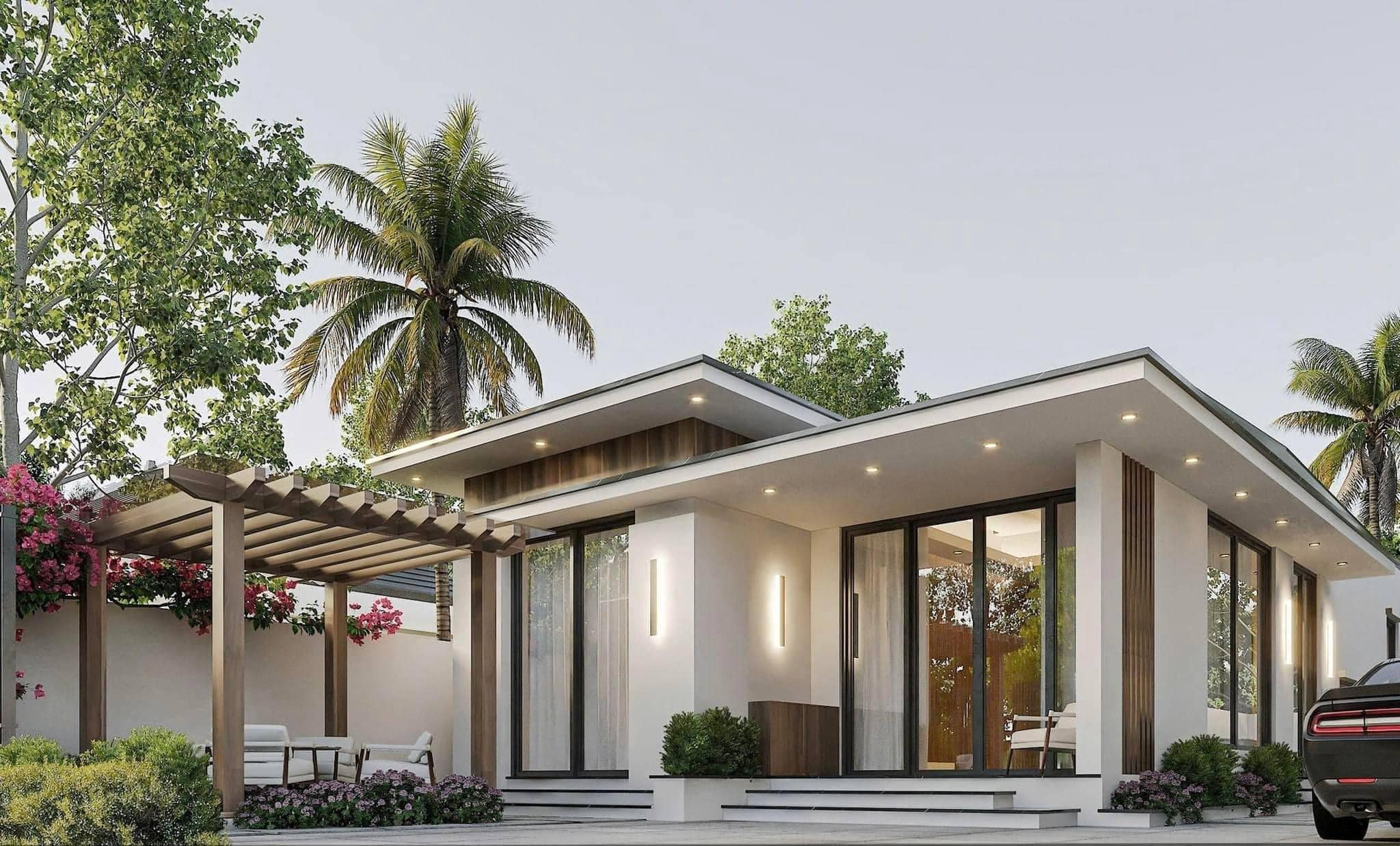 Nhà cấp 4 mái sân vườn - 2